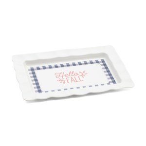 Christian Siriano Designer Hello Fall 22” x 14” Melamine Platter Brand New